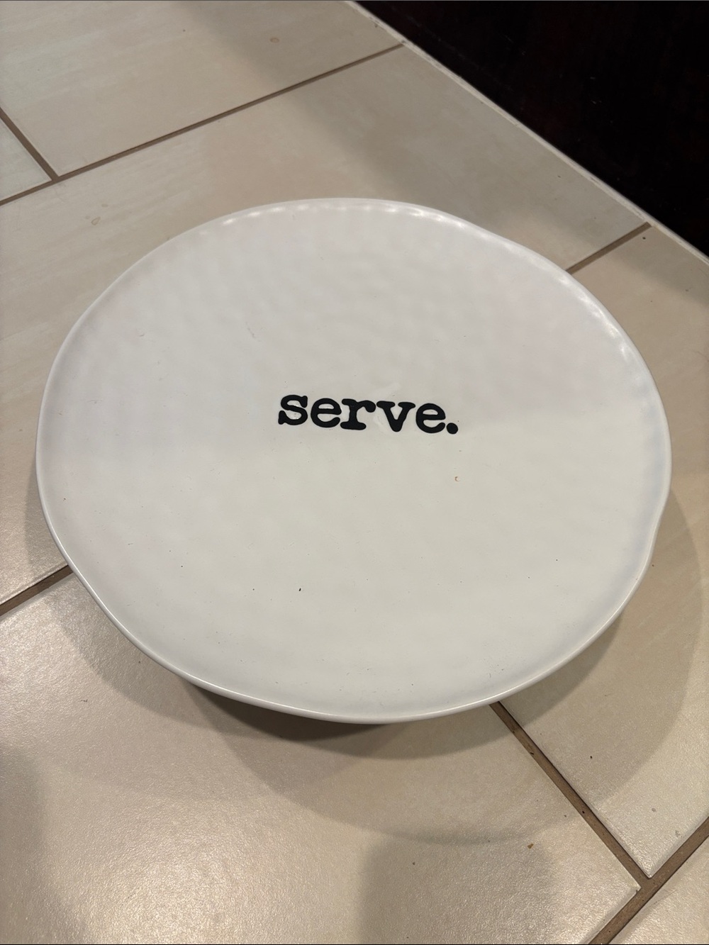 Tierra Words by Circa Serve Platter/Cake Stand